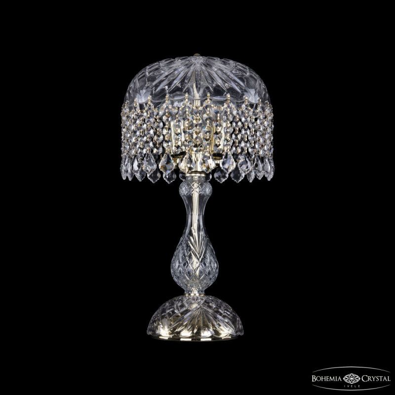 Настольная лампа декоративная Bohemia Ivele Crystal 1478 14781L1/22 G Leafs