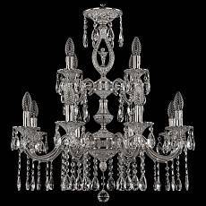 Подвесная люстра Bohemia Ivele Crystal 7201 72401/8+4/210/2d A NW FA10S