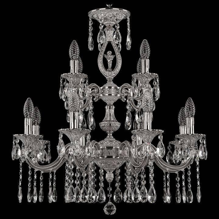 Подвесная люстра Bohemia Ivele Crystal 7201 72401/8+4/210/2d A NW FA10S