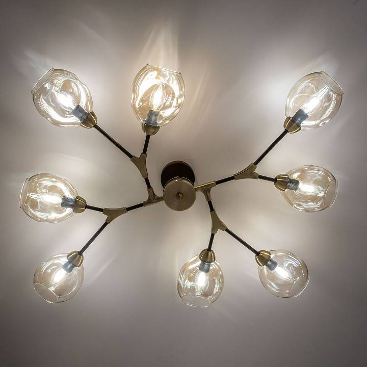 Люстра на штанге Citilux Монтана 8хE27 CL117185