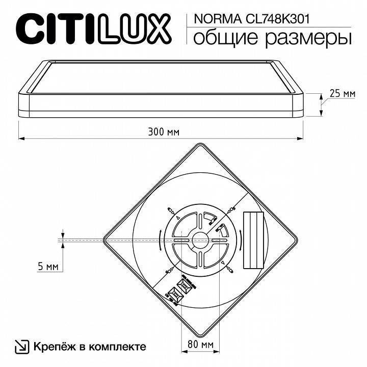 Накладной светильник Citilux Norma CL748K301