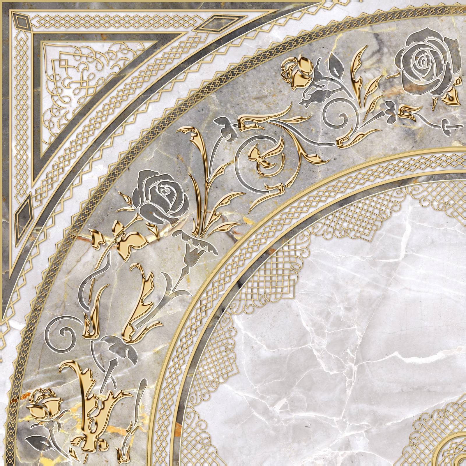 Декор Alma Ceramica Isida 418x418x8 мм DFU03ISI024