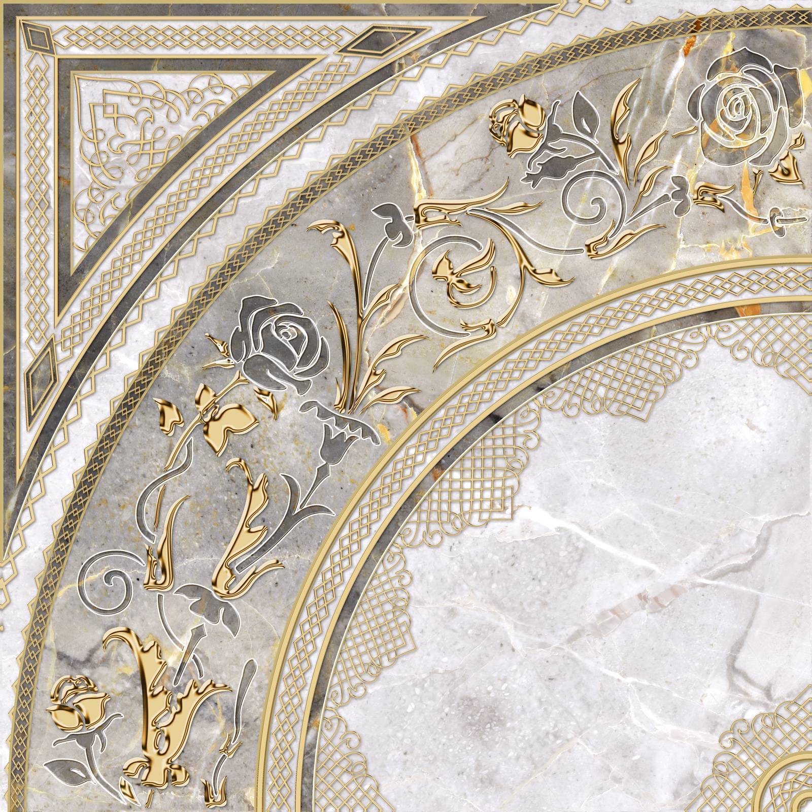 Декор Alma Ceramica Isida 418x418x8 мм DFU03ISI024