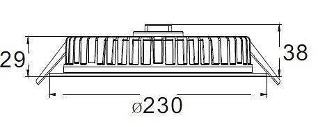 Встраиваемый светильник Deko-Light LED Panel Round III 26 26 Вт 3000 К серебристый 565236