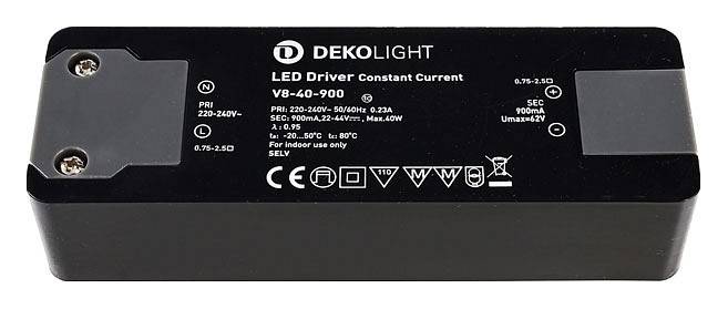 Блок питания Deko-Light BASIC CC 900 мА 40 Вт IP20 862157