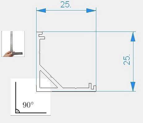 Профиль накладной Deko-Light AV-03-12 1200 мм серебристый 970431