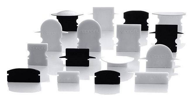 Набор заглушек для профиля Deko-Light F-ET-01-08 черный (10 шт) 978582