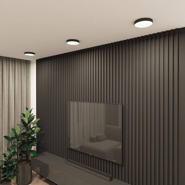 Накладной светильник Denkirs TAB черный DK2851-BK