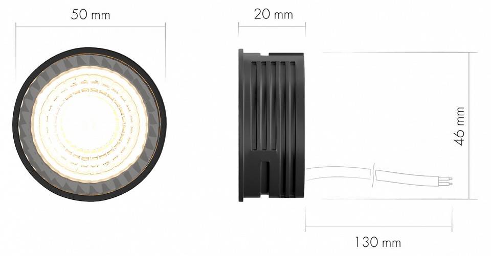 Модуль светодиодный Denkirs SLIM LED DK3000-7W-BK