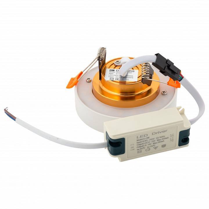 Встраиваемый светильник Denkirs DK4006-GD