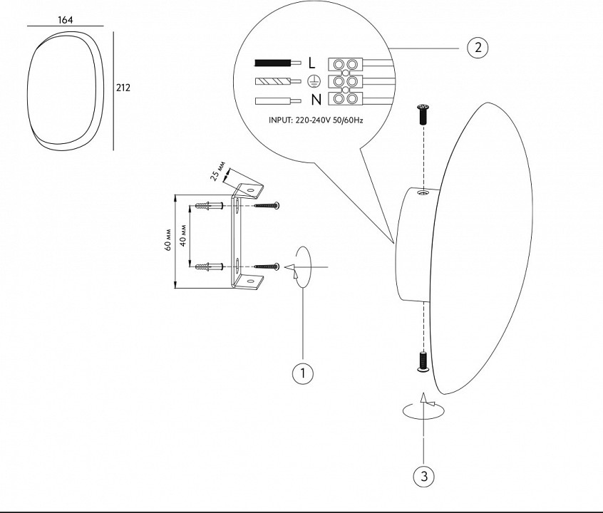 Накладной светильник Denkirs GLOSSA DK5110-CR