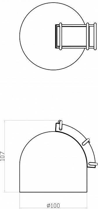 Накладной светильник Denkirs BELTY SPOT DK5542-BK