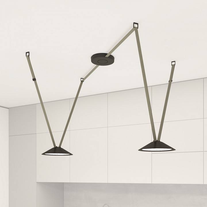 Комплект трековой системы Denkirs Belty SET светло-серый DK55SET03-02-LG