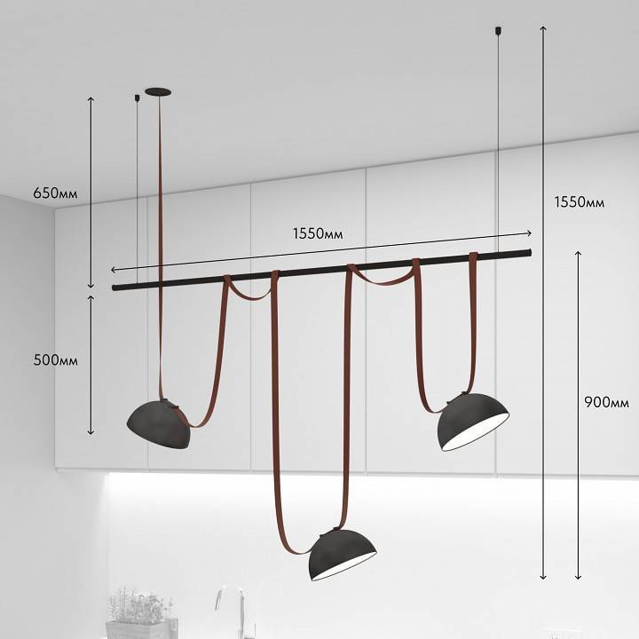 Комплект трековой системы Denkirs Belty SET DK55SET05-01-BR