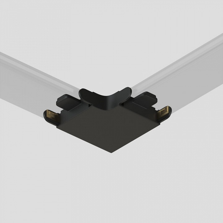 Соединитель угловой L-образный для треков накладных Denkirs AIR BASE TR5231-BK