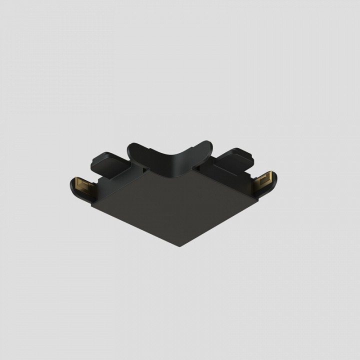 Соединитель угловой L-образный для треков накладных Denkirs AIR BASE TR5231-BK