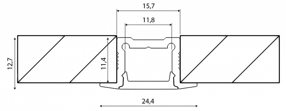 Профиль встраиваемый DesignLed LE 00-00001971