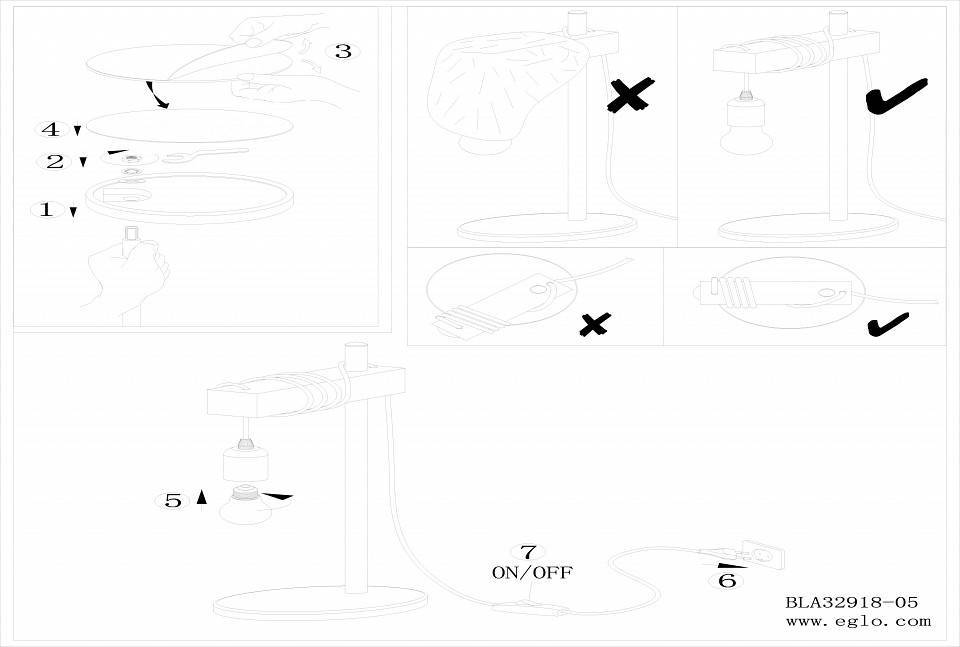 Настольная лампа Eglo Townshend 32918