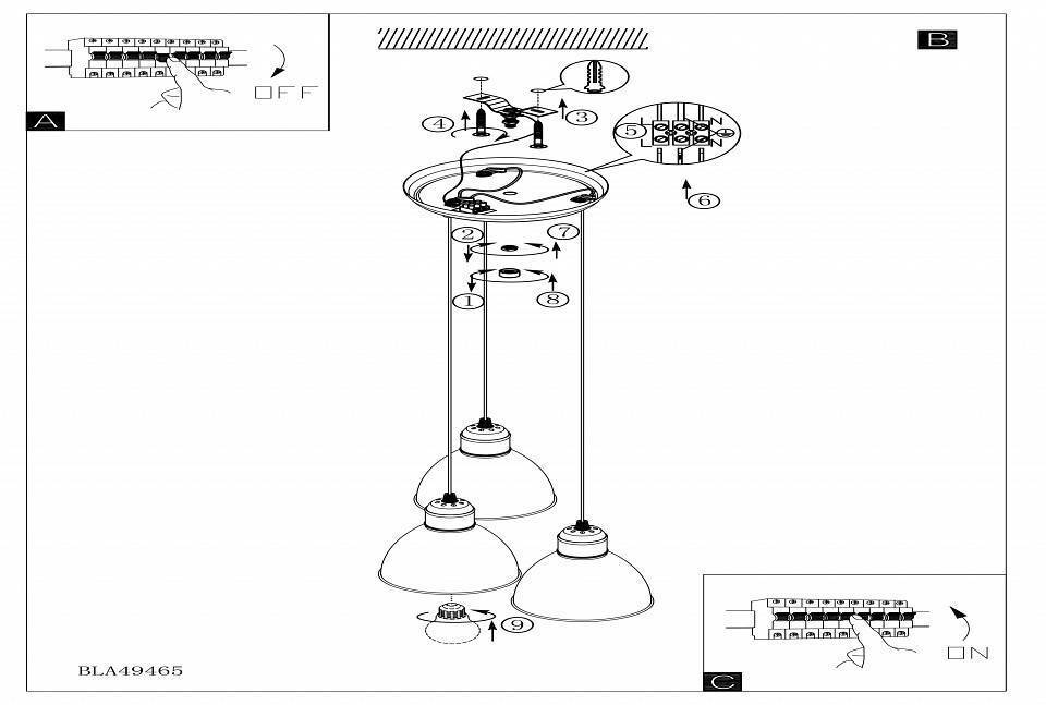 Подвесной светильник Eglo Priddy 49465