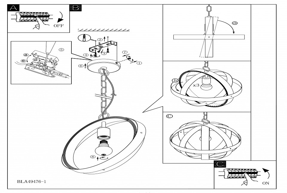 Подвесной светильник Eglo Westbury 49482