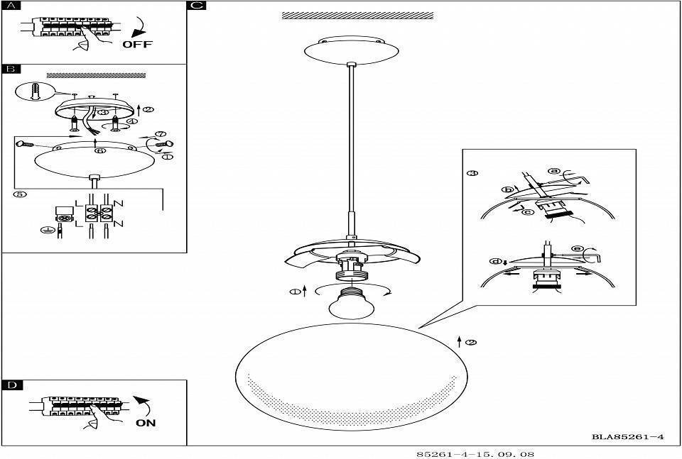 Подвесной светильник Eglo ПРОМО Rondo 85263
