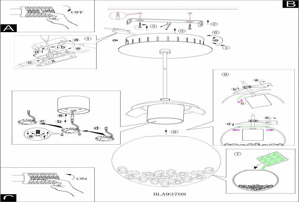 Подвесной светодиодный светильник EGLO Montefio 1 93708
