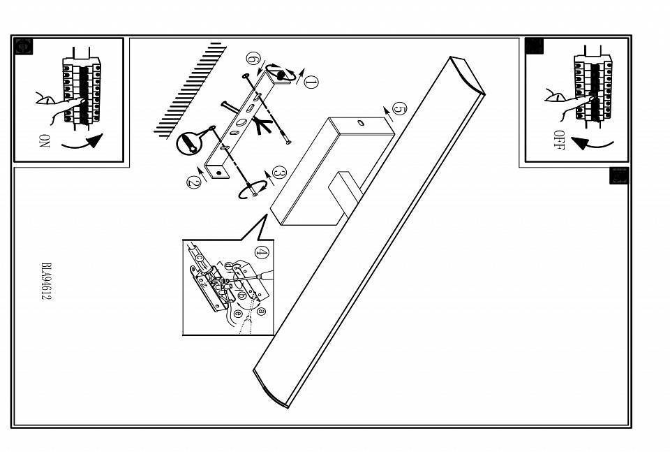 Бра светодиодное Eglo Tabiano 94614