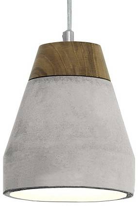 Подвесной светильник Eglo Tarega 1хE27 Ø150 мм бетон/дерево 95525