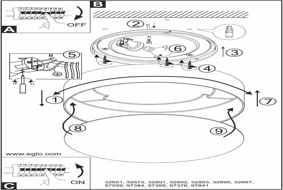Накладной светильник Eglo ПРОМО Viserbella 97641