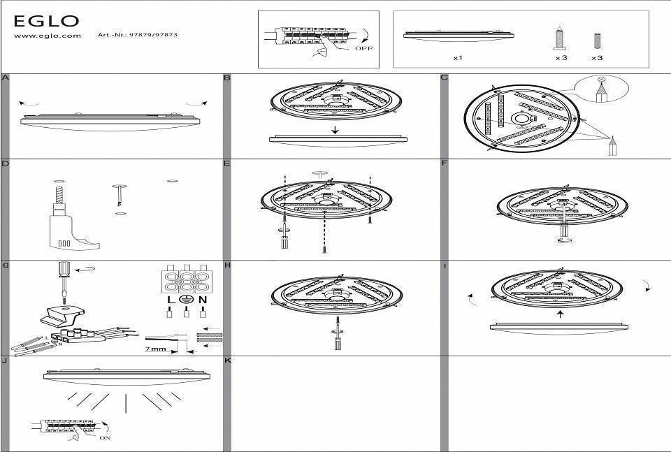 Накладной светильник Eglo ПРОМО Frania-S 97879