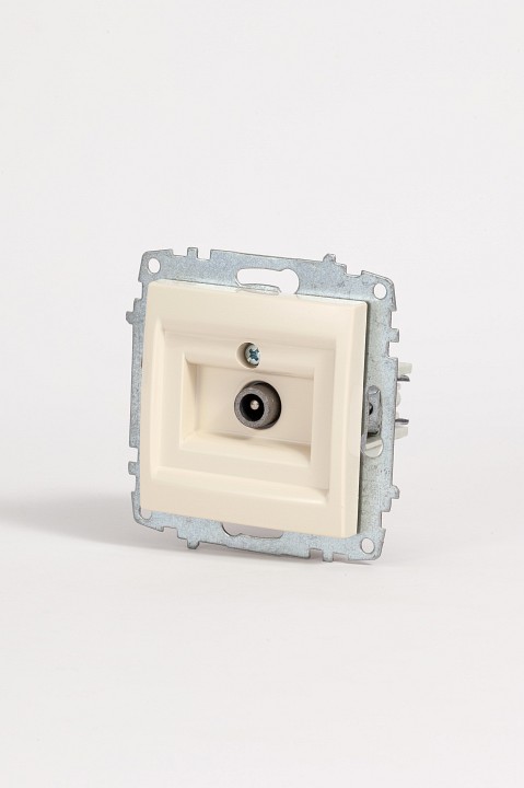 ТВ-розетка проходная без рамки Elbi Eleсtriс Zena Vega 609-010300-272