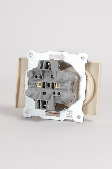 Розетка двойная без заземления, без рамки Elbi Eleсtriс Zena Vega 609-010300-908