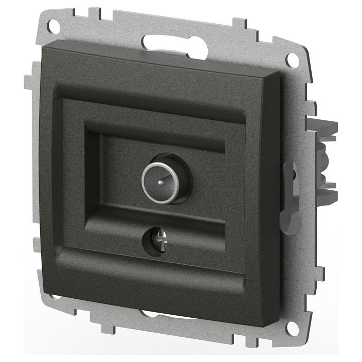 ТВ-розетка проходная без рамки Elbi Eleсtriс Zena Vega 609-011100-272