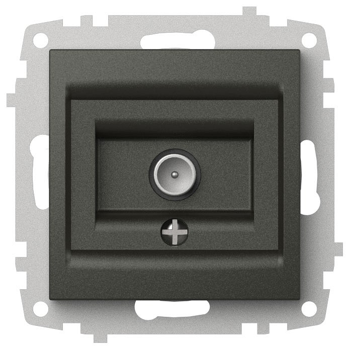 ТВ-розетка проходная без рамки Elbi Eleсtriс Zena Vega 609-011100-272