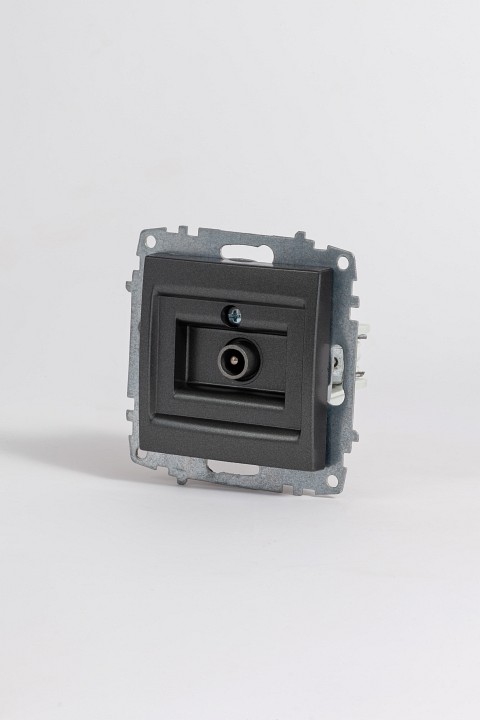 ТВ-розетка проходная без рамки Elbi Eleсtriс Zena Vega 609-011100-272