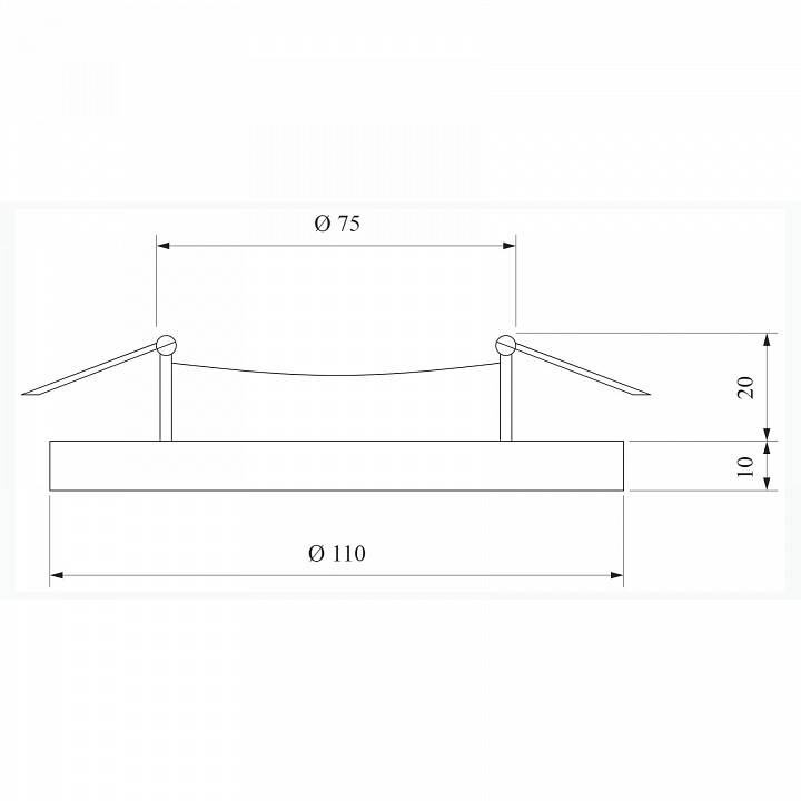 Встраиваемый светильник Elektrostandard Grik S a037542