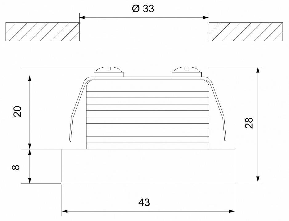 Встраиваемый светильник Elektrostandard 15268/LED 18 Вт 4000 K Белый a056018