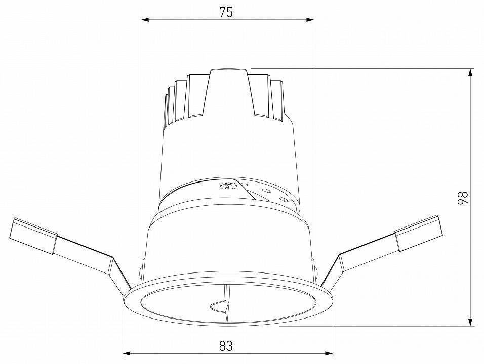 Встраиваемый светильник Elektrostandard Inline a064612
