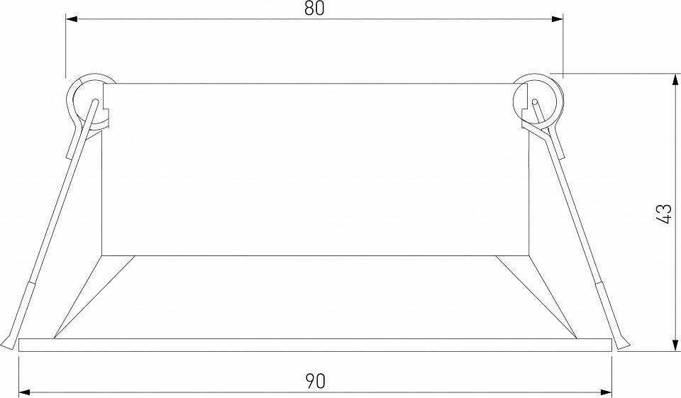 Встраиваемый светильник Elektrostandard Punto a065472