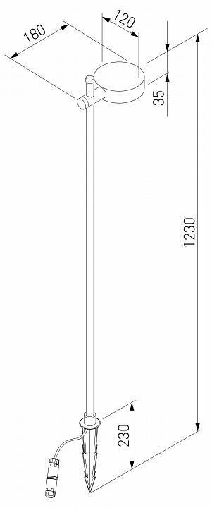 Уличный светильник Elektrostandard Feature a066693