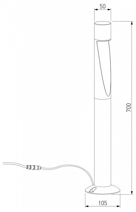 Наземный высокий светильник Elektrostandard Recess 35177/F