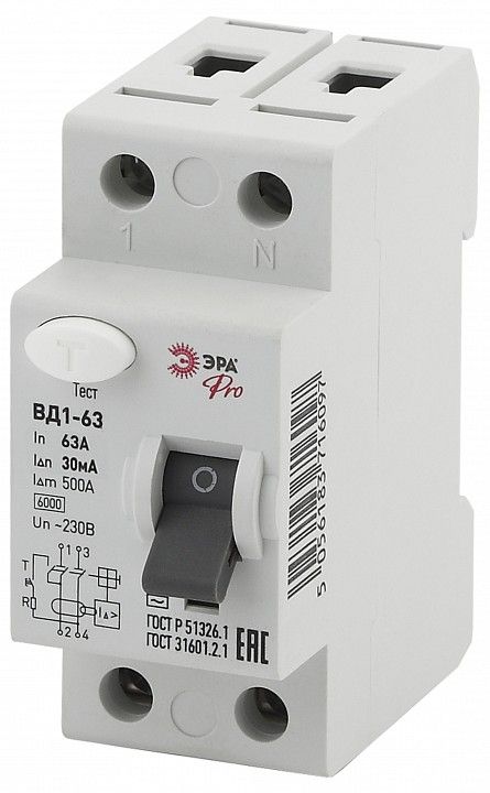 Устройство защитного отключения 2P Эра ВД1-63 NO-902-33