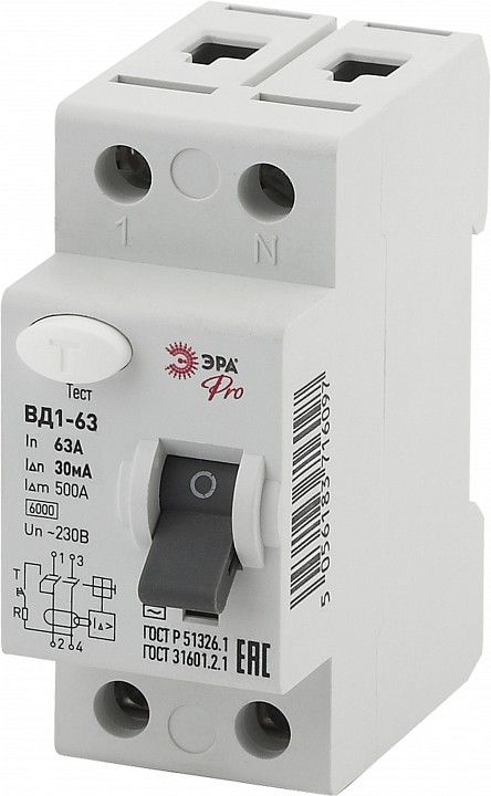 Устройство защитного отключения 2P Эра ВД1-63 NO-902-33