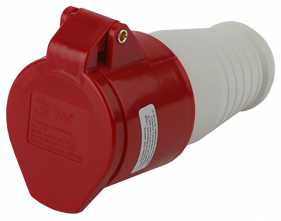 Розетка с заземлением Эра  R-16-3P-PE-IP44