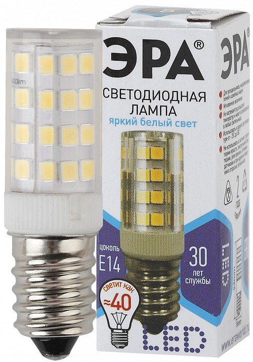 Лампа светодиодная Эра Стандарт LED T25-5W-CORN-840-E14