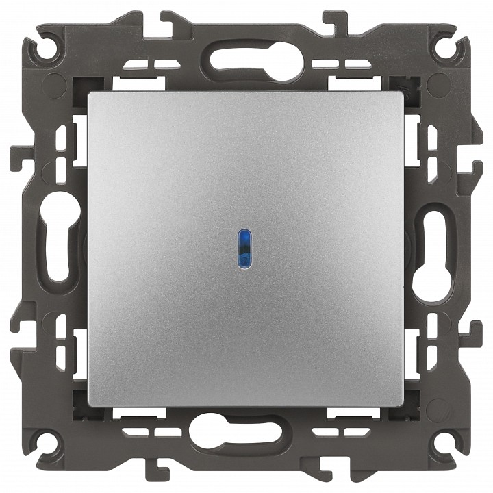 Выключатель одноклавишный с подсветкой без рамки Эра Эра Elegance 14-1102-03