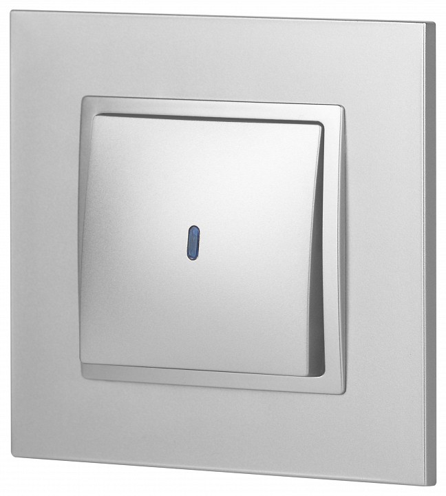 Выключатель одноклавишный с подсветкой без рамки Эра Эра Elegance 14-1102-03