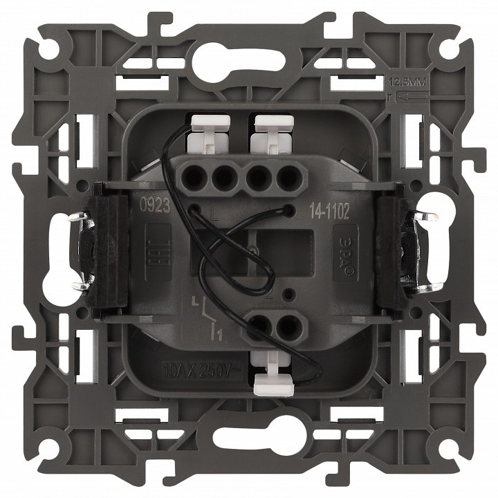 Выключатель одноклавишный с подсветкой без рамки Эра Эра Elegance 14-1102-03