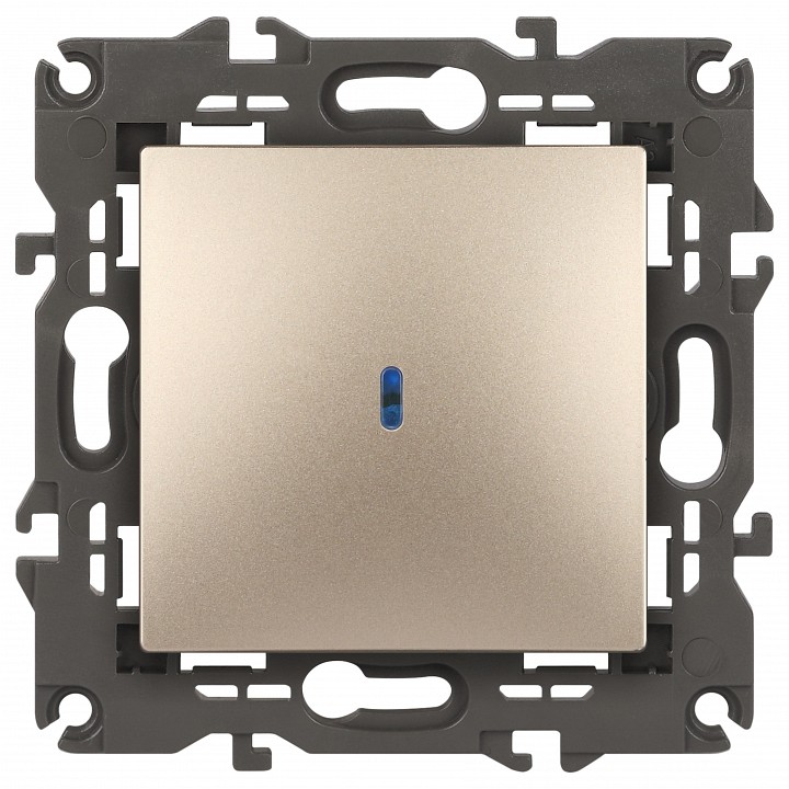 Выключатель одноклавишный с подсветкой без рамки Эра Эра Elegance 14-1102-04