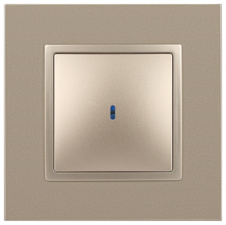 Выключатель одноклавишный с подсветкой без рамки Эра Эра Elegance 14-1102-04